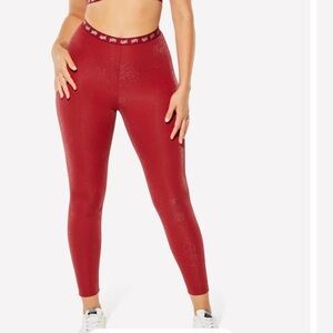 YITTY Glitter Red Leggings 6x NWOT